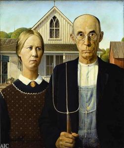 American Gothic (Gotico Americano) – dipinto del 1930 di Grant Wood
