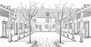 Heinrich Tessenow, Wohnhof-Bebauung a Hohensalza (1911)